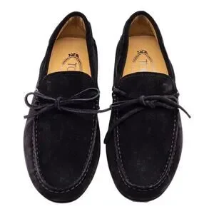 Tod\'s City Gommino Driving Men\'s Suede Loafers Black UK 6 US 7.5 - NWB $695 Tod main image 2